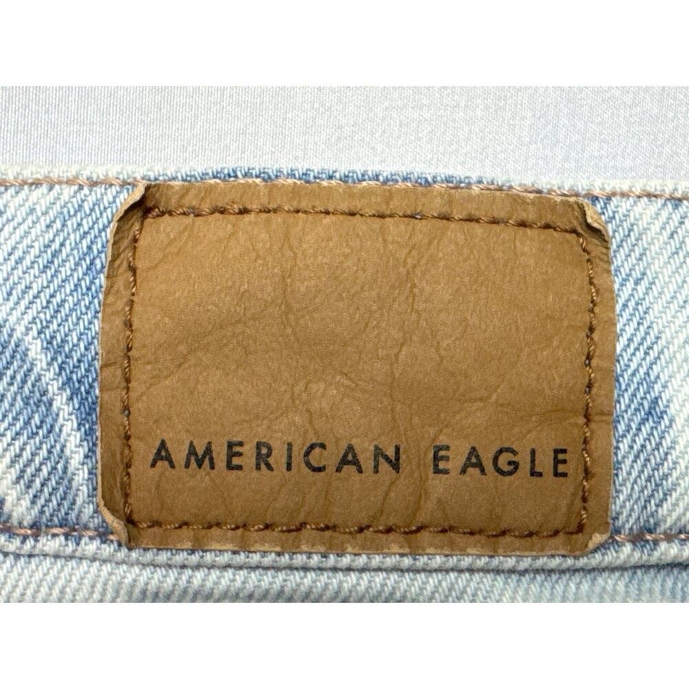 American Eagle Women's Highest Rise Baggy Straight Leg Jeans - Size 0 (27x31.5) - Picture 4 of 6